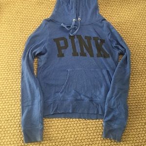 Victoria secret Pink hoodie royal blue size large